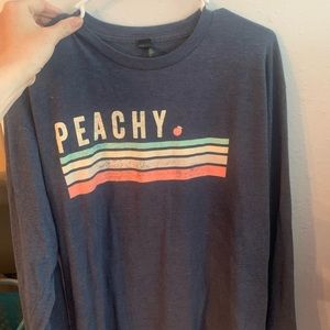 Size L peachy long sleeve tshirt